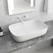 KARAG  MILOS Νιπτήρας επικαθήμενος White Matt LT 2143-PMW KARAG 60x39x14,5cm KARAG-5206836049571