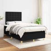 ΚΡΕΒΑΤΙ BOXSPRING ΜΕ ΣΤΡΩΜΑ ΜΑΥΡΟ 120X200 ΕΚ. ΥΦΑΣΜΑΤΙΝΟ 3142643