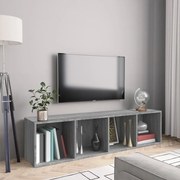 vidaXL Βιβλιοθήκη/Έπιπλο Τηλεόρασης Γκρι sonoma 143x30x36εκ Επεξ. Ξύλο