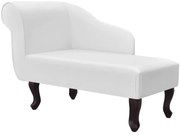 vidaXL Ανάκλιντρο Λευκό από Συνθετικό Δέρμα