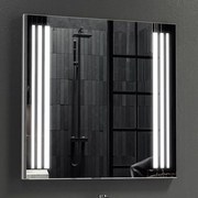 Καθρέπτης Μπάνιου Με Φως Led PIC011-750 75x75cm Clear Karag Glass