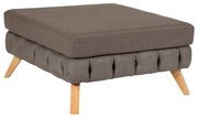 Artekko Σκαμπώ NIL 90x90x47 ύφασμα VENA 06 και ξύλινα πόδια