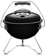 Φορητή ψησταριά κάρβουνου Weber 1121004 Smokey Joe, 37cm, Εμαγιέ, Λαβή με προστασία θερμότητας, Κλείδωμα καπακιού tuck-n-carry, Μαύρο