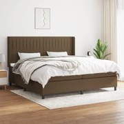 ΚΡΕΒΑΤΙ BOXSPRING ΜΕ ΣΤΡΩΜΑ ΣΚΟΥΡΟ ΚΑΦΕ 200X200 ΕΚ. ΥΦΑΣΜΑΤΙΝΟ 3131620