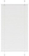 vidaXL Πλισέ περσίδα Λευκό 80x100 cm Πλάτος υφάσματος 79,4 cm