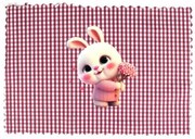 Σουπλά Παιδικό Cute Bunny 37 Bordo DimCol 35x50cm Πολυέστερ