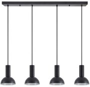 Φωτιστικό Οροφής - Ράγα Adept Tube 77-8560 85x15x300cm 4xE27 60W Black Homelighting