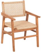 Πολυθρόνα Bjorn HM9403.21 56x56x83cm Natural Ξύλο,Σχοινί