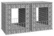 vidaXL Συρματοκιβώτια Στύλοι 2 τεμ. 50 x 50 x 60 εκ. Σιδερένιοι