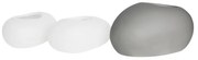 WOODWELL Ε6320,C1FLOWER POT-ROCK 56x43x29cm, Cement Απόχρωση White 56x43x29cm Ε6320,C1