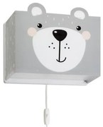 Παιδικό Φωτιστικό Τοίχου 64578 Little Teddy Ango Dalber-64578-Γκρι 64578