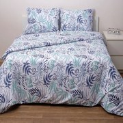 Παπλωματοθήκη 826 Blue-Green Viopros Μονό 160x240cm Βαμβάκι-Πολυέστερ