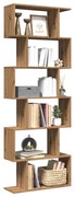 Βιβλιοθήκη/Διαχωριστικό Χώρου 6 Επ. Δρυς 70x24x193εκ. Επ. Ξύλο