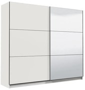 Ντουλάπα Sierra με Καθρέφτη 220 Λευκό 217x62.5x210 εκ. 217x62.5x210 εκ.