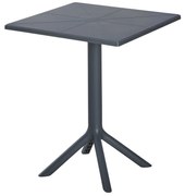 ΤΡΑΠΕΖΙ ΠΟΛΥΠΡΟΠΥΛΕΝΙΟΥ ΤΕΤΡΑΓΩΝΟ TERRIN HM6125.20 ΣΚΟΥΡΟ ΓΚΡΙ 60,5x60,5x76,5Υεκ. (1 Τεμμάχια)