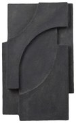 Γλυπτό τοίχου, Serif Relief M, 68XL42X6CM, Σκούρο Γκρι Cotton Pulp  KRISTINA DAM studio