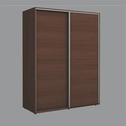 Συρόμενη Ντουλάπα Δίφυλλη Roli 150x200x61cm Wenge Amber - GRA315