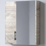 Καθρέπτης Μπάνιου Με Ντουλάπι Savina 3MSA055NO0W 51x14x65cm Natural Oak Μελαμίνη