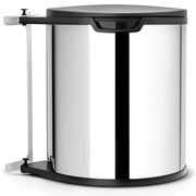 Brabantia 647044 Built-In Κάδος Απορριμμάτων από Ανοξείδωτο Ατσάλι 15L , Brilliant Steel