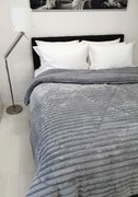 Κουβερτοπάπλωμα Le Blanc Flannel Comfort Υπέρδιπλο 220Χ240 700gsm WIDE CUT Light Grey