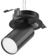 Χωνευτό Σποτ Οροφής FOCUS S GU10 IP20 Φ5,2 MAYTONI-C048CL-U-1B-Μαύρο C048CL-U-1B