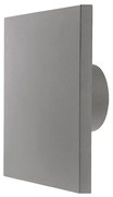 Adeleq Led Απλίκα PC ΄Εμμεσου Φωτισμού Τετράγωνη 8W 3000Κ Ip65 Γκρι 9-89086
