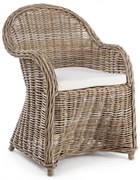 Πολυθρόνα Martin Καφέ Rattan 60x67x89εκ. - Καφέ