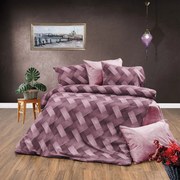 Παπλωματοθήκη Αλκμήνη 453 Mauve DimCol Υπέρδιπλo 220x240cm Βαμβάκι-Πολυέστερ