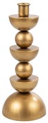 Κηροπήγιο Μεταλλικό Χρυσό 10x10x26εκ. Zen Collection 25.16.51569