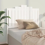 vidaXL Κεφαλάρι Κρεβατιού Λευκό 106x4x110 εκ. Μασίφ Ξύλο Πεύκου