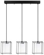 Φωτιστικό Οροφής - Ράγα Swank 521SHN3387 65x113cm 3xE27 40W Black-White Opviq