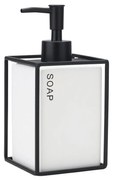 ESTIA ΑΝΤΛΙΑ ΣΑΠΟΥΝΙΟΥ CAGE 450ML ΚΕΡΑΜΙΚΗ ΛΕΥΚΗ ΜΕ ΜΕΤΑΛΛΙΚΟ ΠΛΑΙΣΙΟ