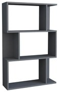 Βιβλιοθήκη Kadu ανθρακί 72x22x108 εκ. 72x22x108 εκ.