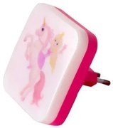 KIDDO 202-0005 Παιδικό Φωτιστικό Νυκτός LED 1W 95lm 360° AC220-240V IP20 Ψυχρό Λευκό 6000K-Μ5.5 x Π5.5 x Υ8cm-2 Χρό Globostar 202-0005