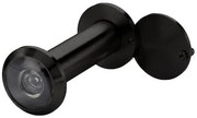 Convex 701-100 Ματ Μαύρο Ματάκι πόρτας πανοραμικό με ρυθμιζόμενο κορμό