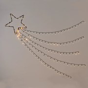 "SHOOTING STAR, 5 ROWS", 150 WW LED 8 ΛΕΙΤΟΥΡΓ., ΑΝΤΑΠ. (4.5VDC) IP44  30cm (1m ΟΥΡΑ), 5m. ΚΑΛ. ΤΡ ACA X081501225