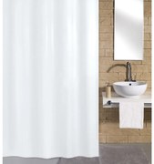 430280 Kleine Wolke Shower Curtain "Kito" 180x200 cm White - Λευκό