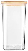 Estia Δοχείο Αποθήκευσης Στοιβαζόμενο Bamboo Essentials 1200ml 10x10x19cm Πλαστικό 01-24277
