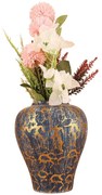 Βάζο 697ELD1231 Φ16x19cm Multi Aberto Design Κεραμικό