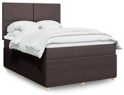 ΚΡΕΒΑΤΙ BOXSPRING ΜΕ ΣΤΡΩΜΑ ΣΚΟΥΡΟ ΚΑΦΕ 140X200 ΕΚ ΥΦΑΣΜΑΤΙΝΟ 3292075