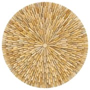 Διακοσμητικό Τοίχου Decofy Inart Drift Ξύλο σε Φυσικό χρώμα Φ80x5εκ. 80x80x5 εκ.