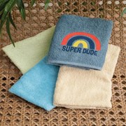 Πετσέτες Παιδικές Super (Σετ 4τμχ) Multi Palamaiki Towels Set 40x60cm 100% Βαμβάκι