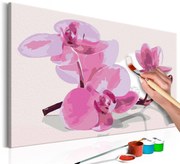 Πίνακας για να τον ζωγραφίζεις - Orchid Flowers 60x40