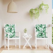 vidaXL Μαξιλάρια για καρέκλες Άλλο 2 pcs Μοτίβο φύλλων 100 x 50 x 3 cm