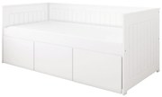 Καναπές Κρεβάτι Homnes με  3 Συρτάρια  White  90x200cm  BC60017 BabyCute