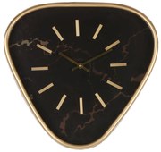 Ρολόι Τοίχου ArteLibre Μαύρο/Χρυσό Μέταλλο/MDF 40x38x6cm-14700001