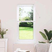 vidaXL Ρολό Παραθύρου με κουρτίνες Άλλο Λευκό 80 x 130 εκ Αλουμίνιο