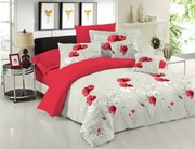 Σεντόνια Μονά 170x270 Σετ 3 Τεμ. Le Blanc Premium Anemone Red