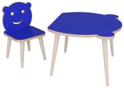 Τραπεζάκι Παιδικό AMAHLE Με Κάθισμα Μπλε MDF/Ξύλο 46x50x42cm