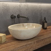 KARAG LEONOR Νιπτήρας επικαθήμενος πέτρινος LEONOR Cream Sop KARAG 45x35x15cm KARAG-5206836064963